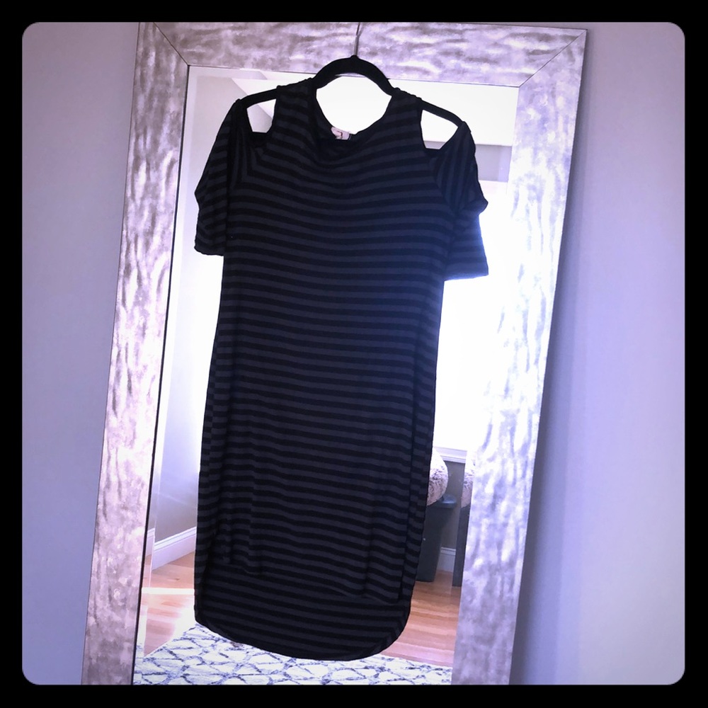 Black and grey dress